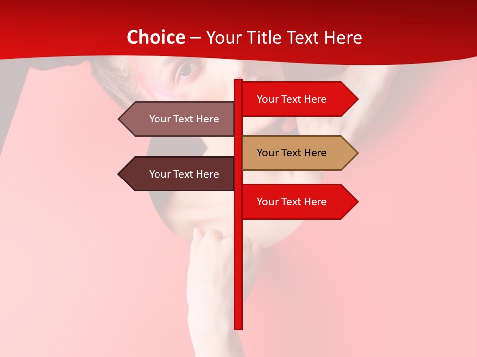 Lady People Brunette PowerPoint Template