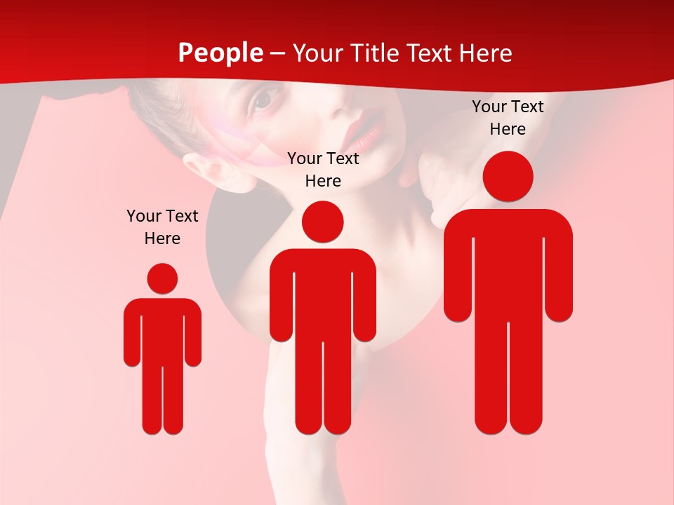 Lady People Brunette PowerPoint Template