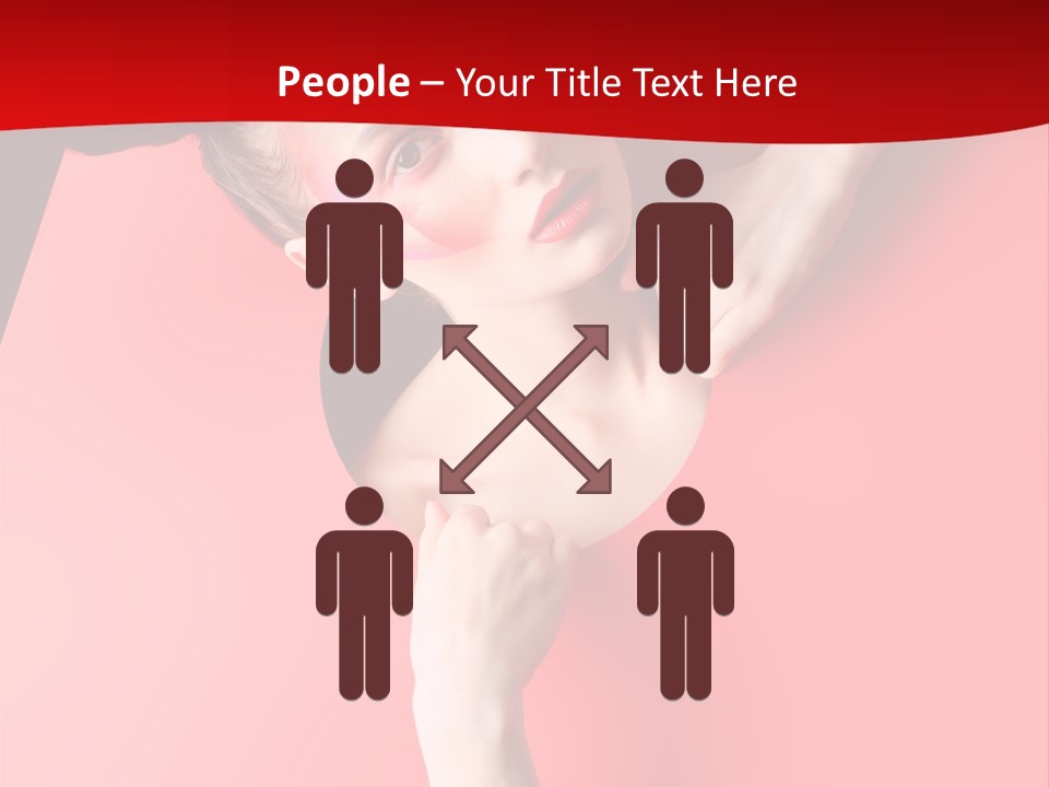 Lady People Brunette PowerPoint Template