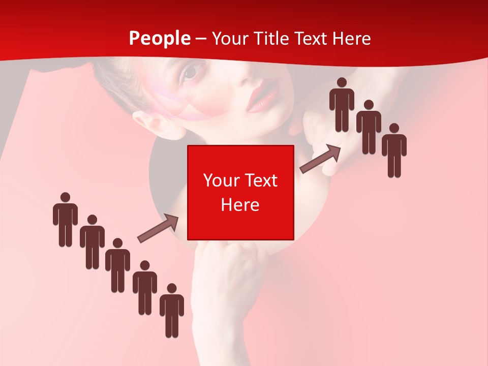 Lady People Brunette PowerPoint Template