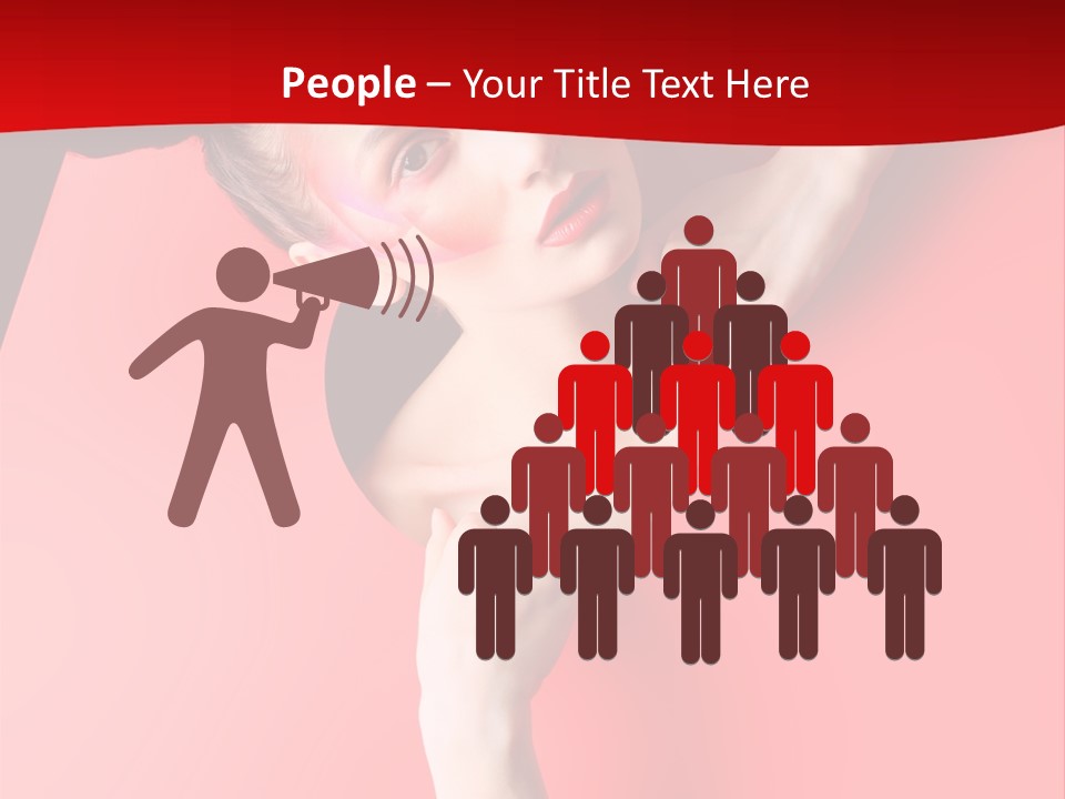 Lady People Brunette PowerPoint Template