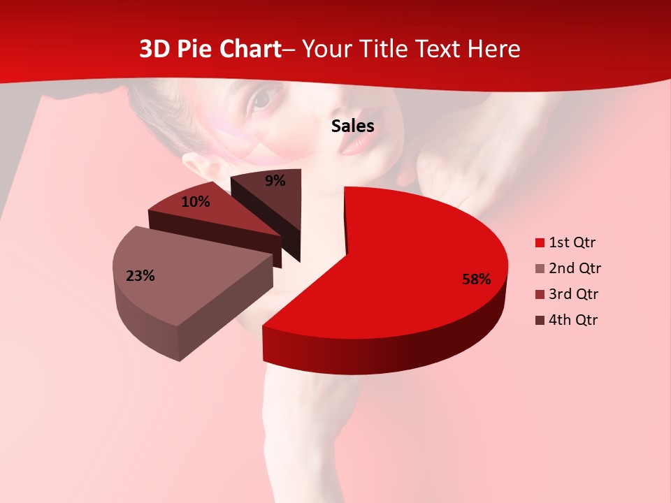 Lady People Brunette PowerPoint Template