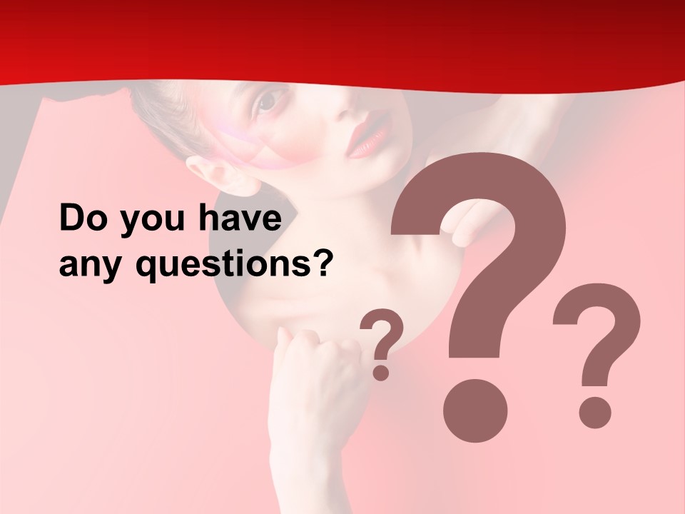 Lady People Brunette PowerPoint Template