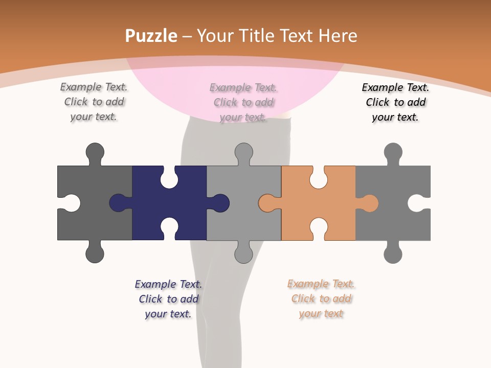 Beautiful Lips Brunette PowerPoint Template