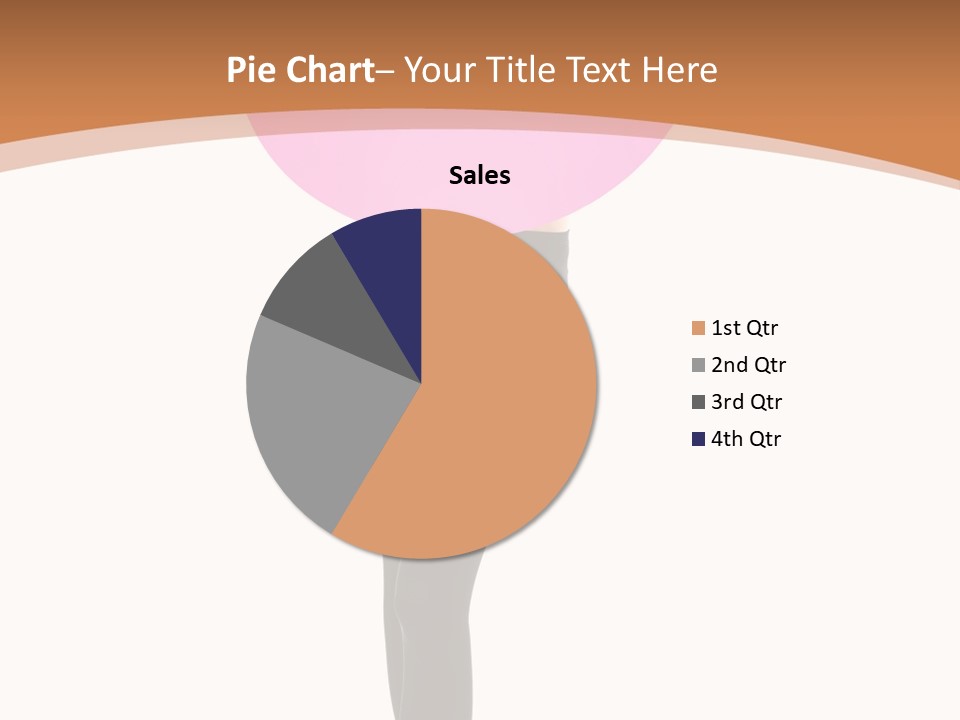 Beautiful Lips Brunette PowerPoint Template