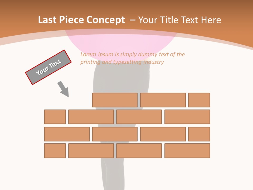 Beautiful Lips Brunette PowerPoint Template