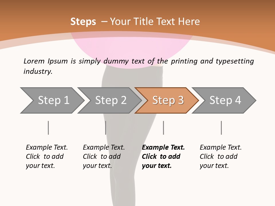 Beautiful Lips Brunette PowerPoint Template
