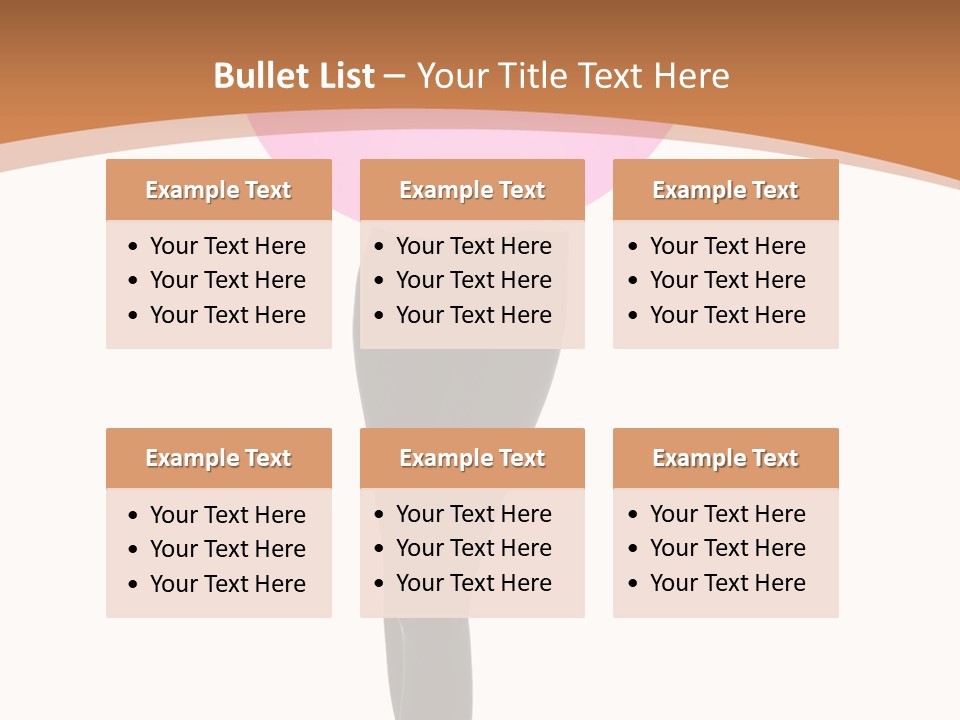 Beautiful Lips Brunette PowerPoint Template