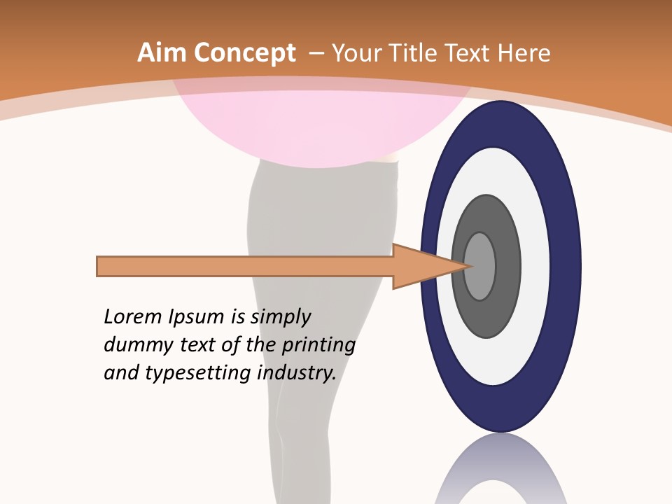 Beautiful Lips Brunette PowerPoint Template