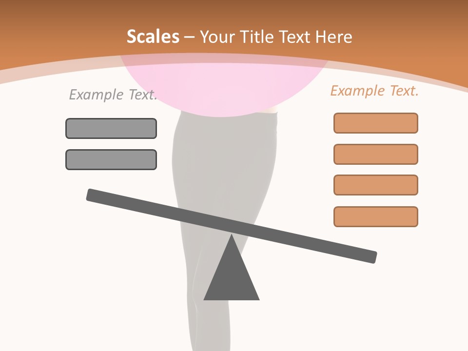 Beautiful Lips Brunette PowerPoint Template