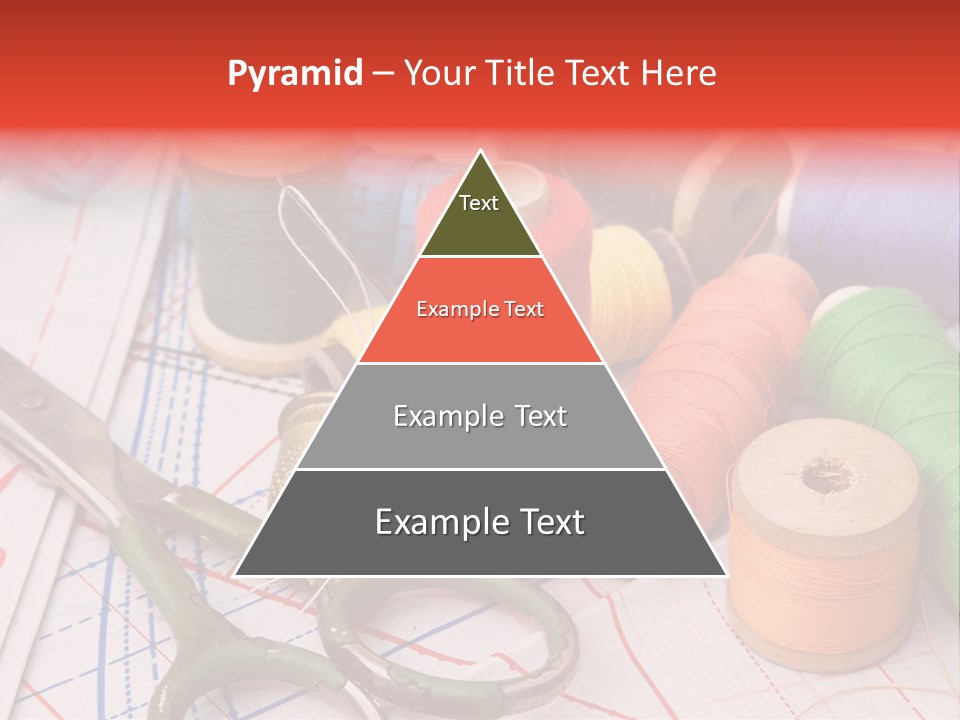 Buttons Cotton Tape Measure PowerPoint Template