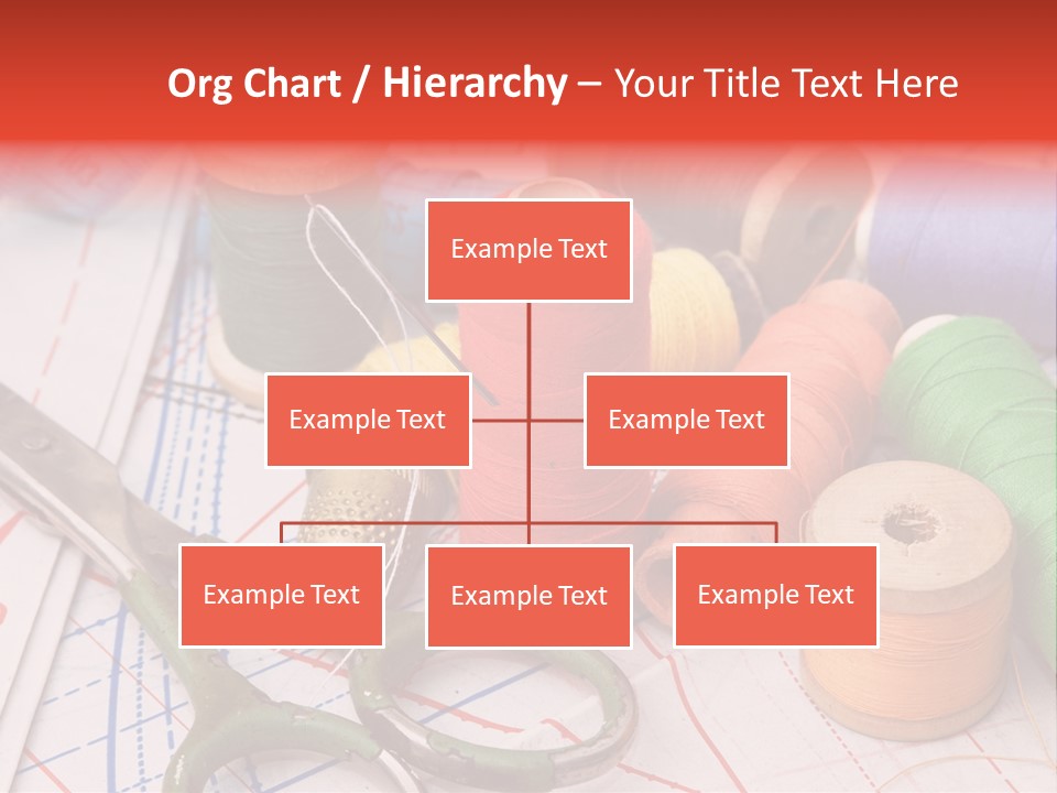 Buttons Cotton Tape Measure PowerPoint Template