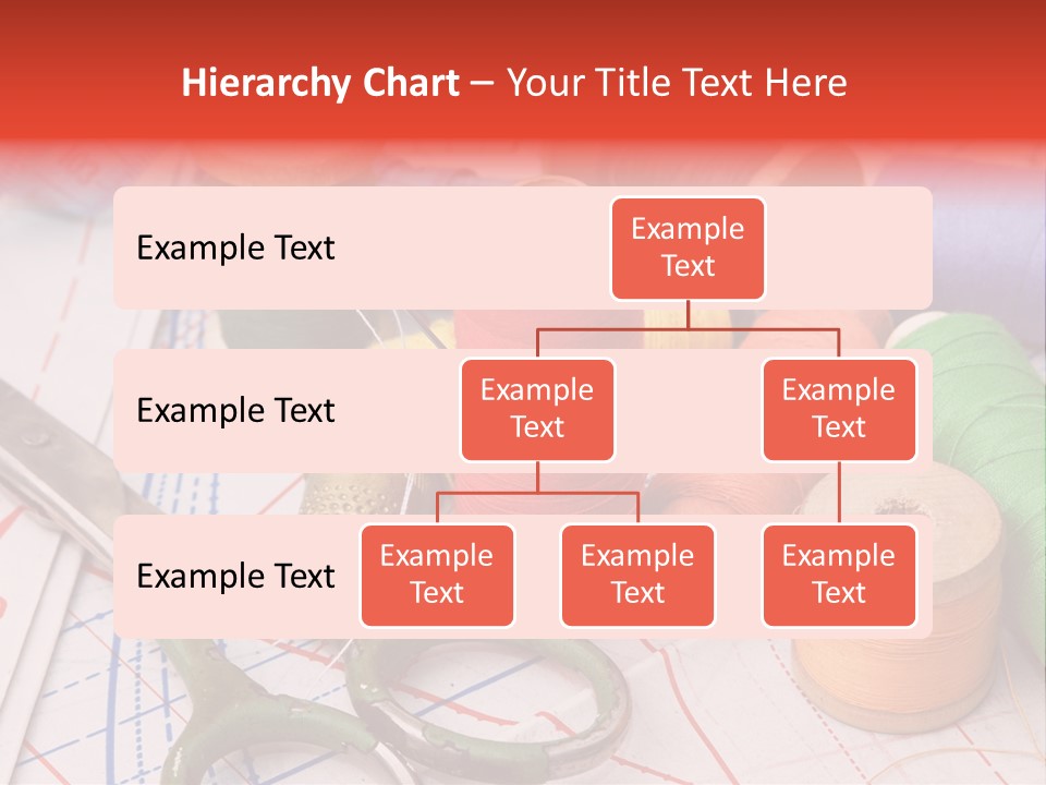 Buttons Cotton Tape Measure PowerPoint Template