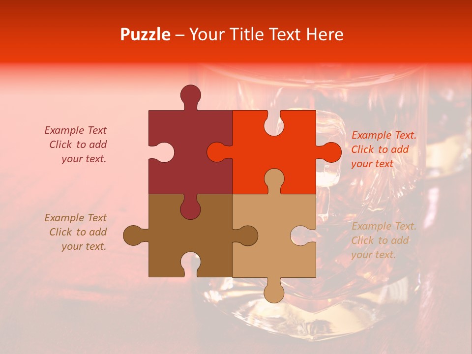 Neat Dark Whiskey PowerPoint Template