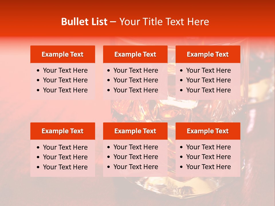 Neat Dark Whiskey PowerPoint Template