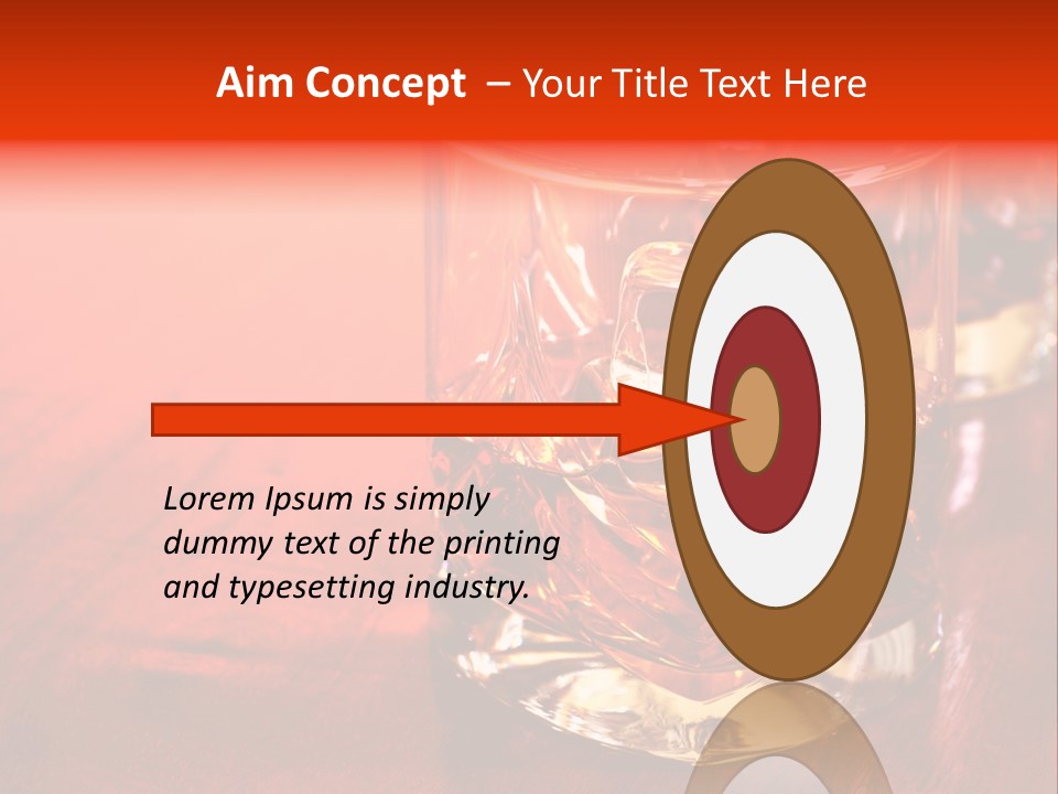Neat Dark Whiskey PowerPoint Template