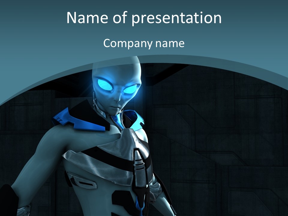 Fantasy Technology Illustration PowerPoint Template