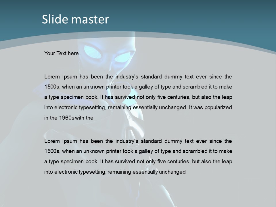 Fantasy Technology Illustration PowerPoint Template