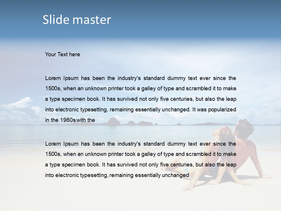 Nature Naked Woman PowerPoint Template