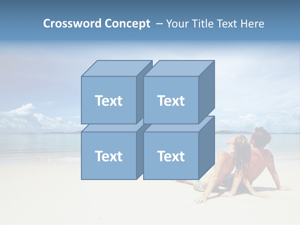 Nature Naked Woman PowerPoint Template