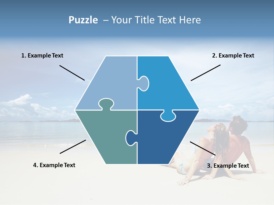 Nature Naked Woman PowerPoint Template