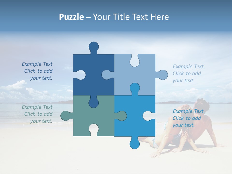 Nature Naked Woman PowerPoint Template