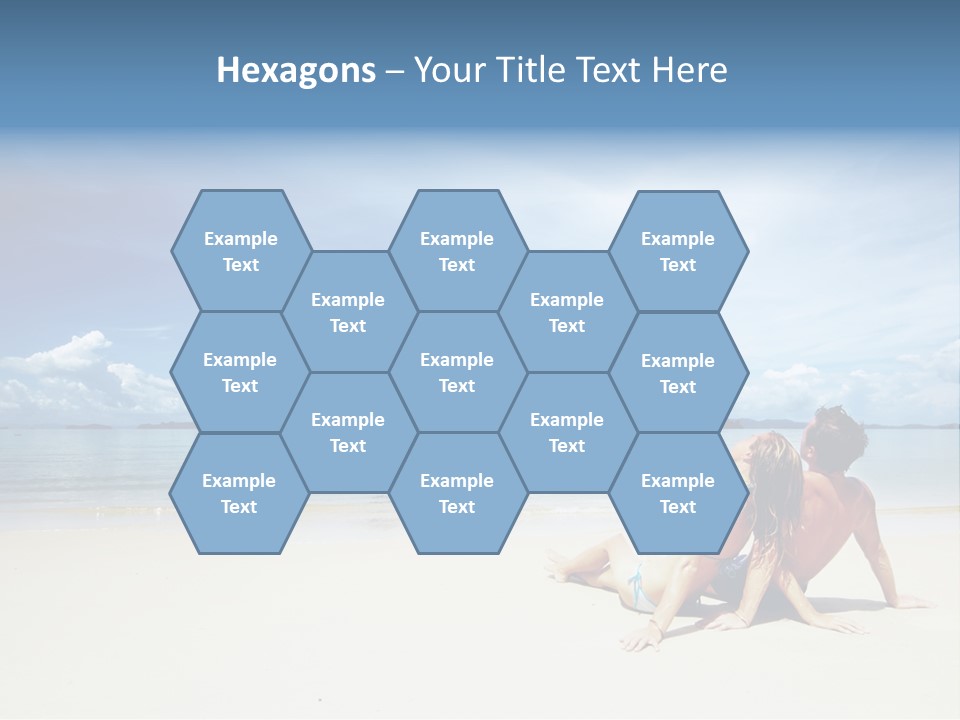 Nature Naked Woman PowerPoint Template