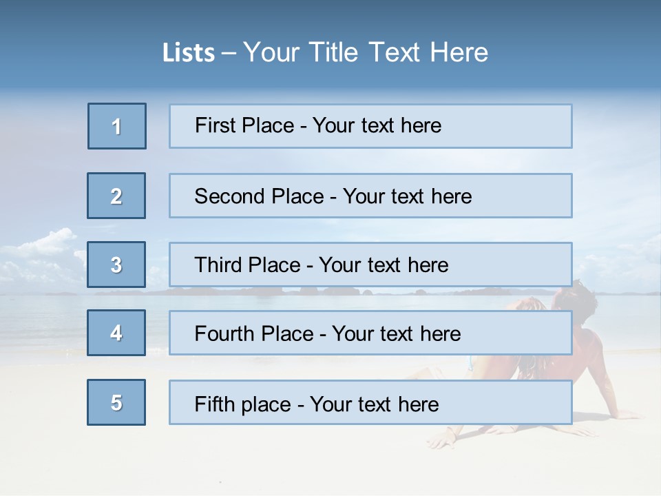 Nature Naked Woman PowerPoint Template