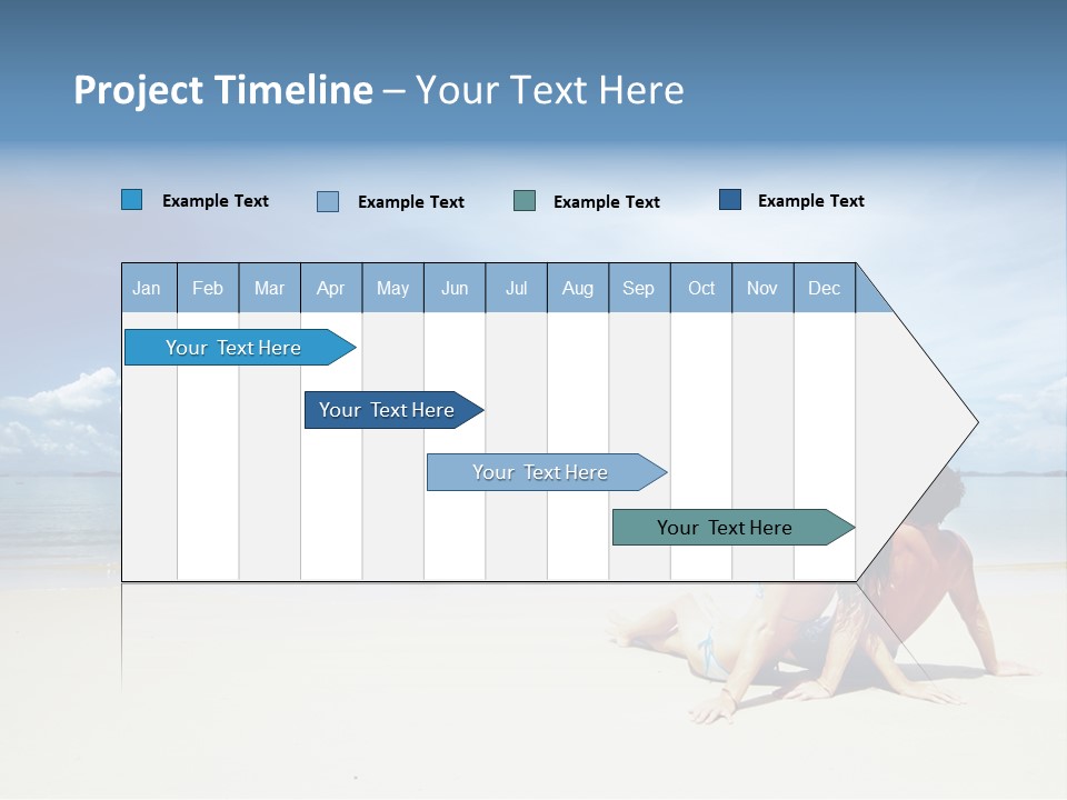 Nature Naked Woman PowerPoint Template