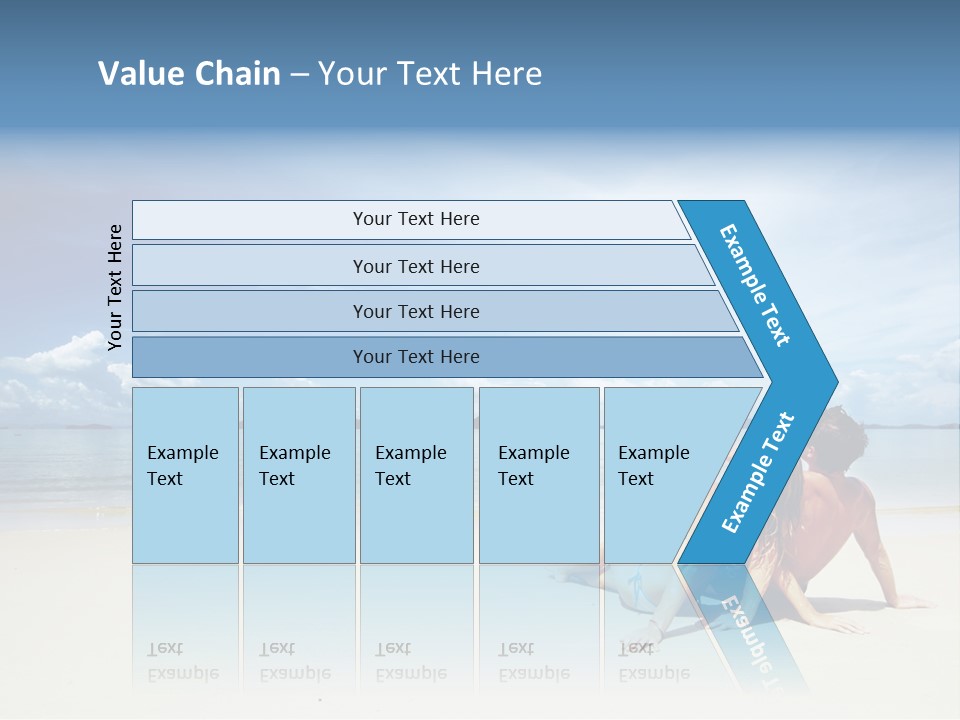 Nature Naked Woman PowerPoint Template