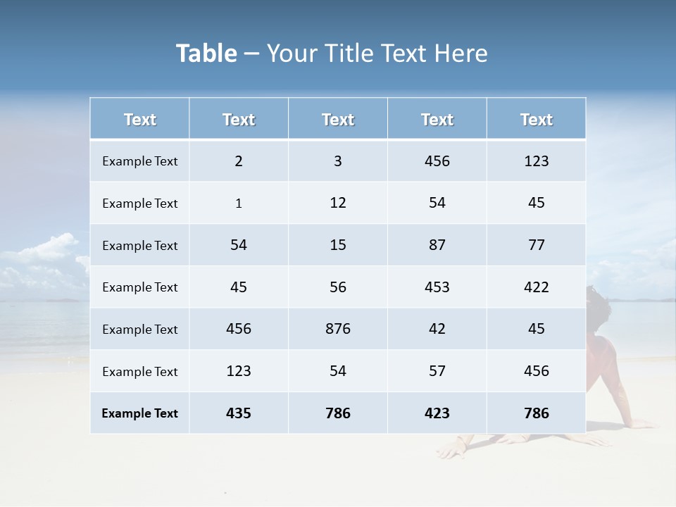 Nature Naked Woman PowerPoint Template