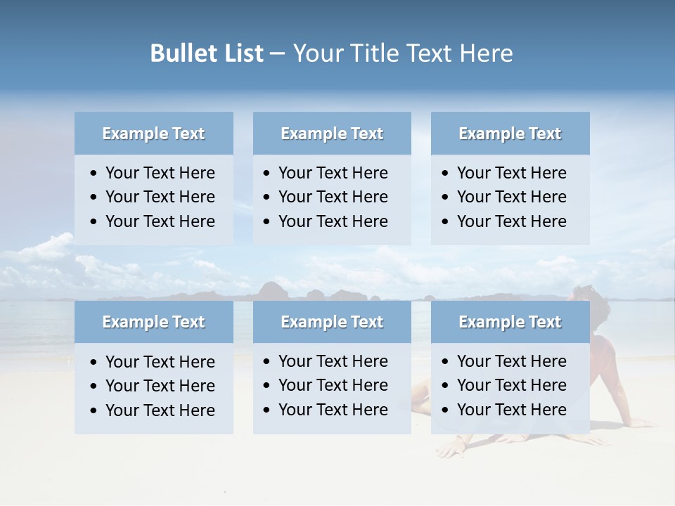 Nature Naked Woman PowerPoint Template