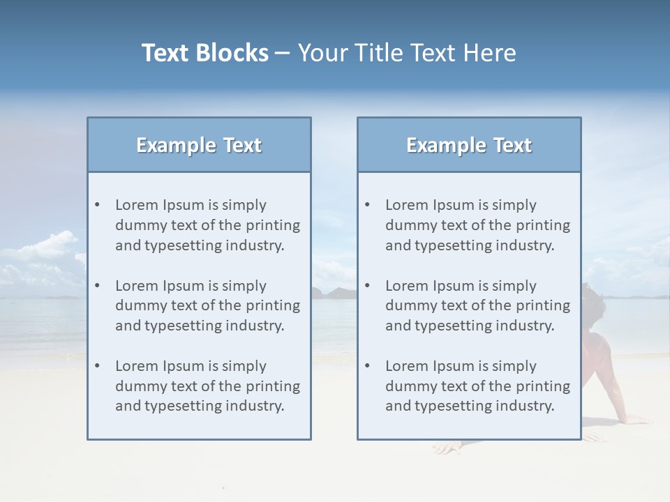 Nature Naked Woman PowerPoint Template