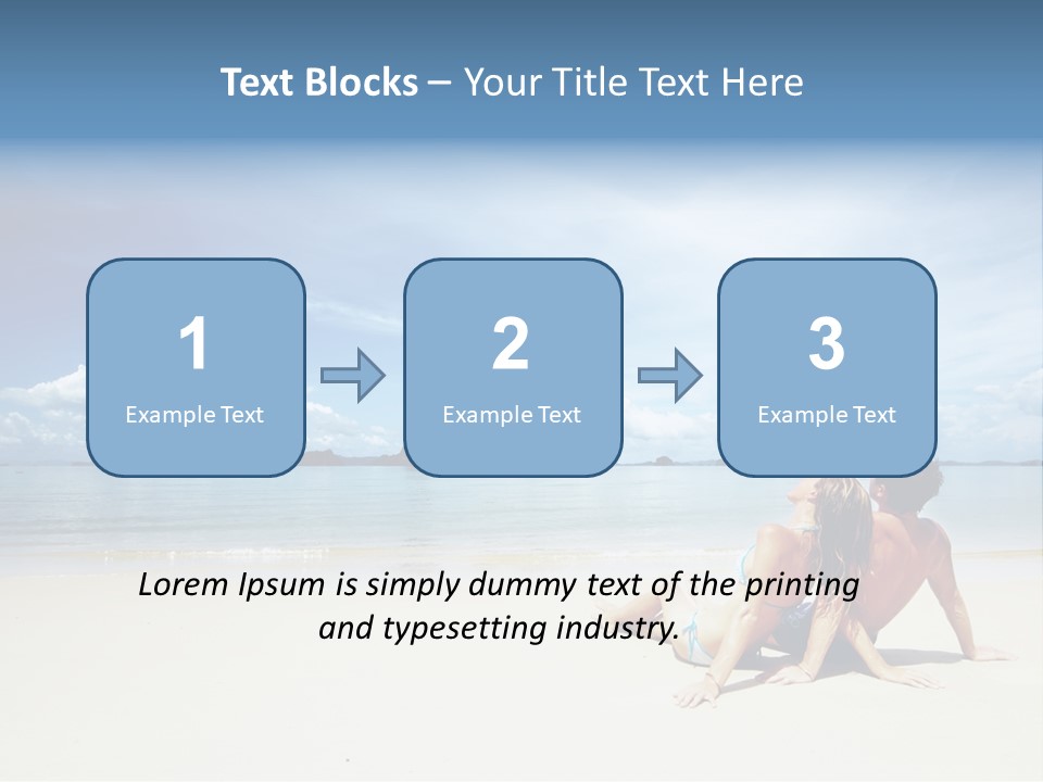 Nature Naked Woman PowerPoint Template