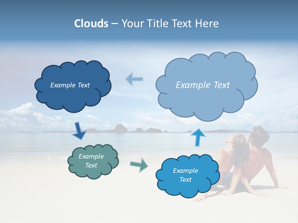 Nature Naked Woman PowerPoint Template