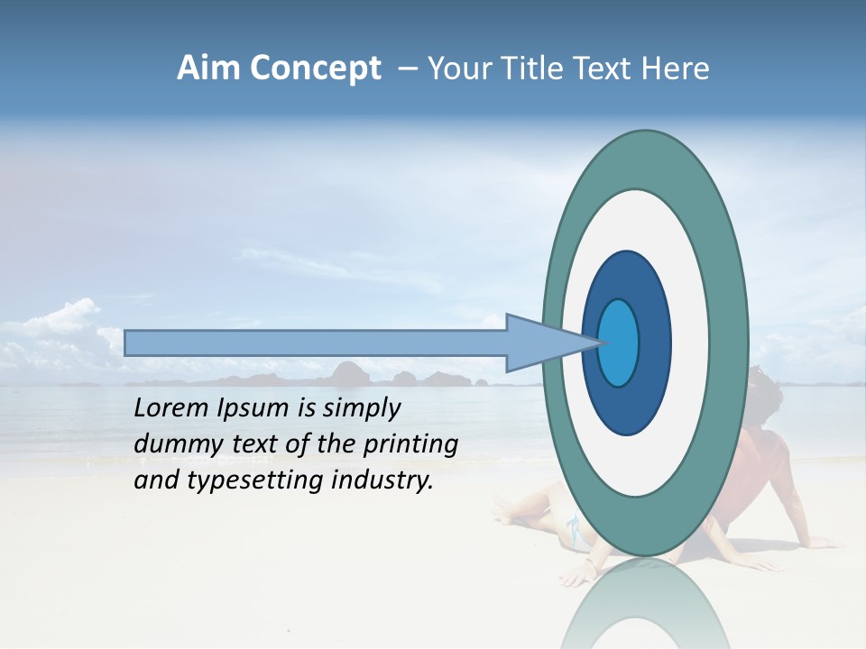 Nature Naked Woman PowerPoint Template