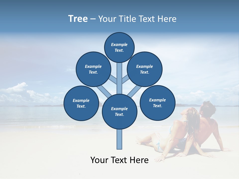 Nature Naked Woman PowerPoint Template