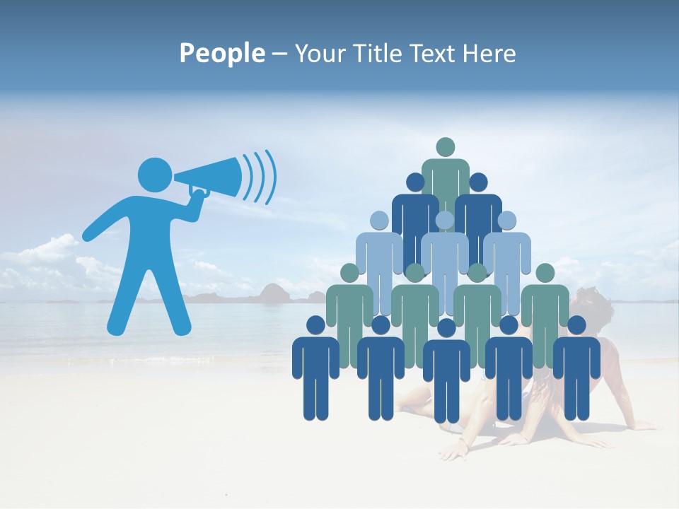 Nature Naked Woman PowerPoint Template