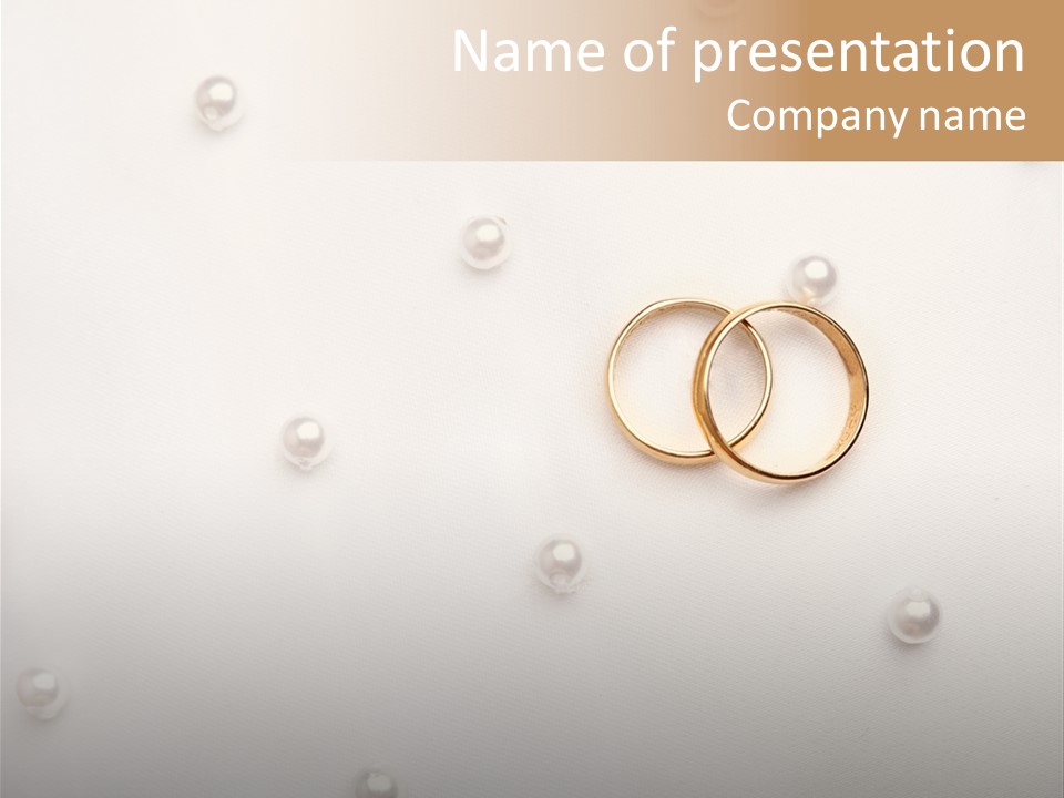 Golden Gold Ymbol PowerPoint Template