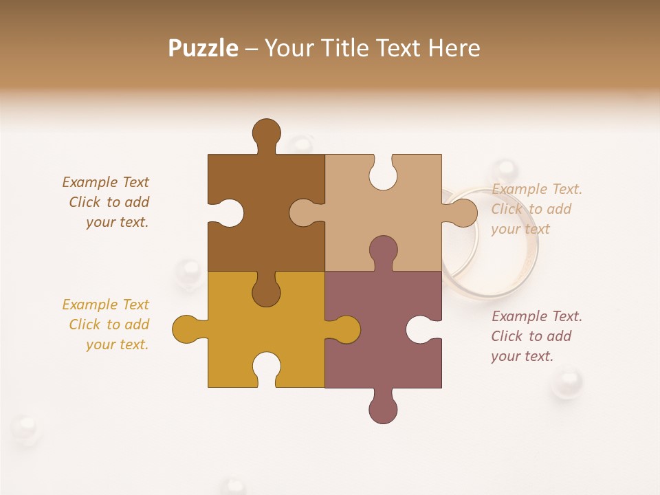 Golden Gold Ymbol PowerPoint Template