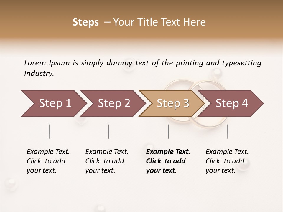 Golden Gold Ymbol PowerPoint Template