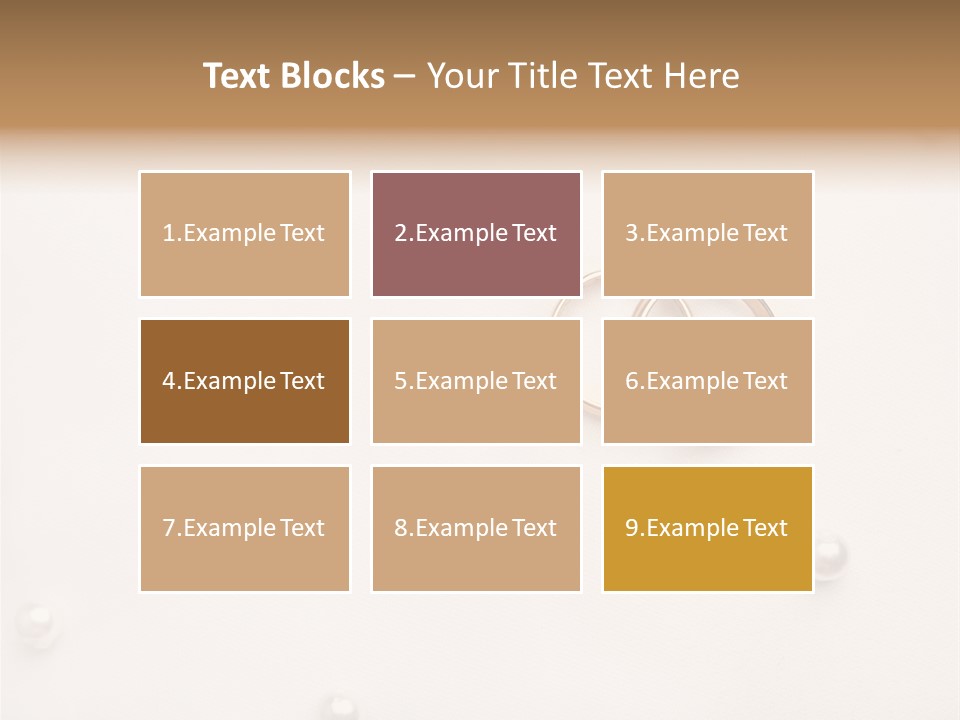 Golden Gold Ymbol PowerPoint Template