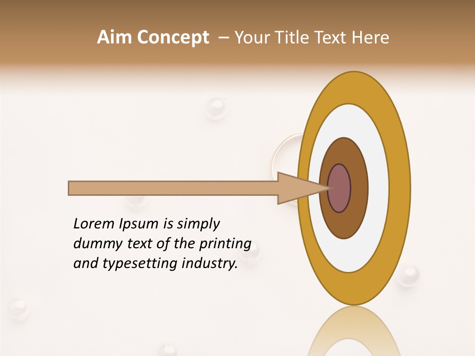 Golden Gold Ymbol PowerPoint Template