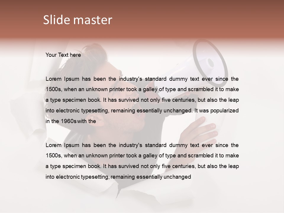 Young Noisy Shot PowerPoint Template