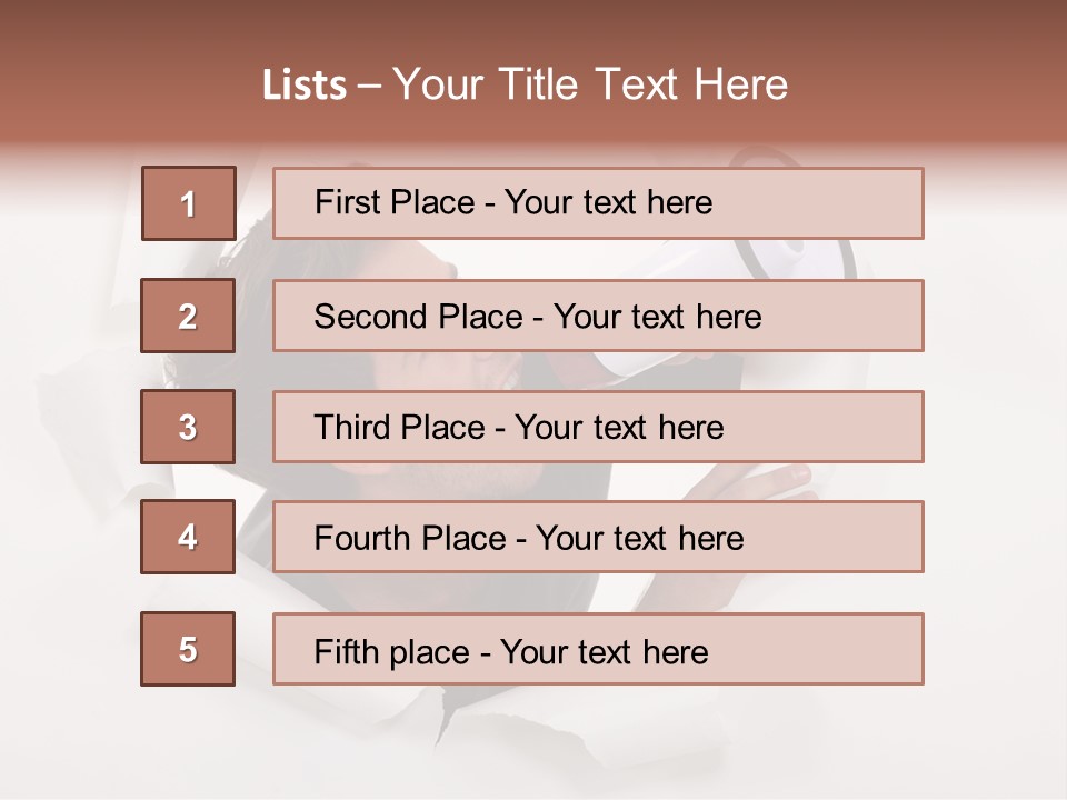 Young Noisy Shot PowerPoint Template