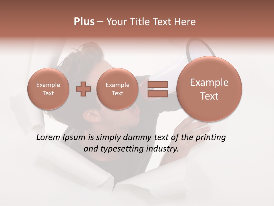 Young Noisy Shot PowerPoint Template