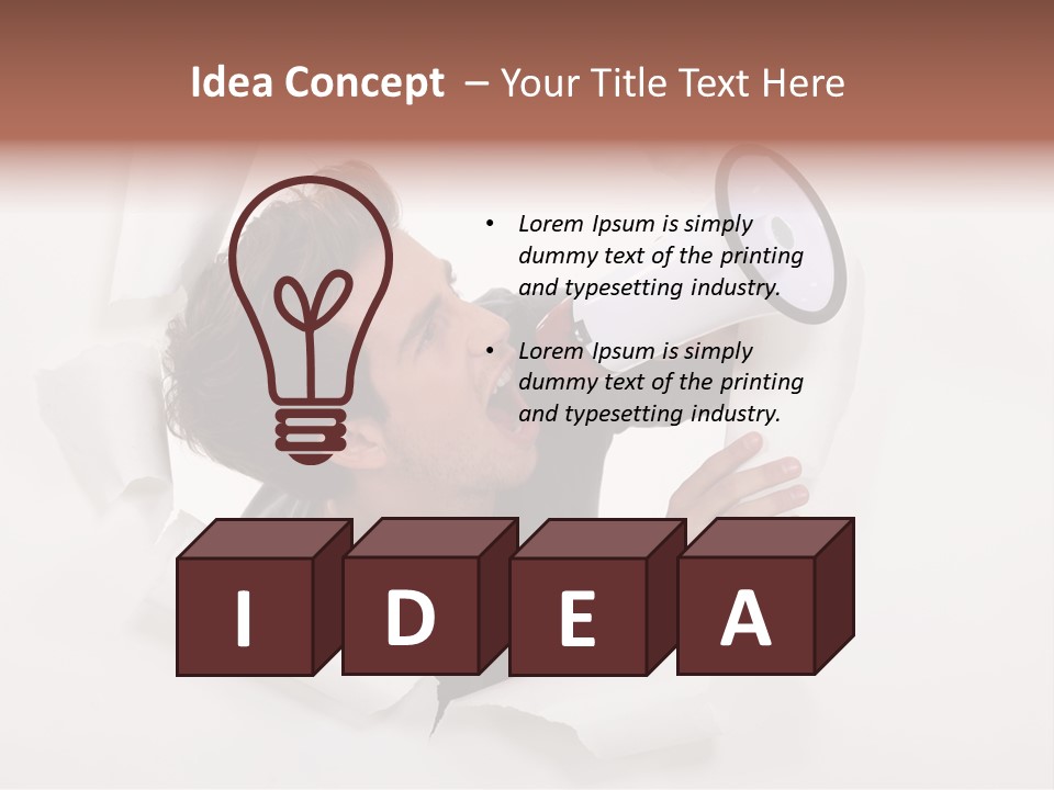 Young Noisy Shot PowerPoint Template