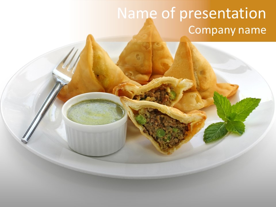 Appetizer India Snack PowerPoint Template