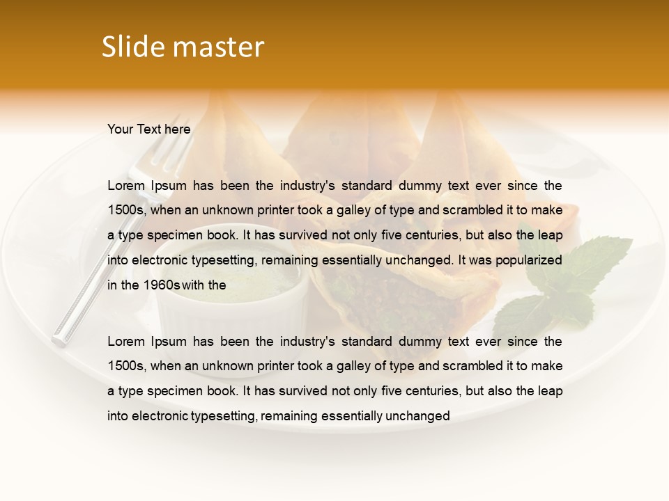 Appetizer India Snack PowerPoint Template