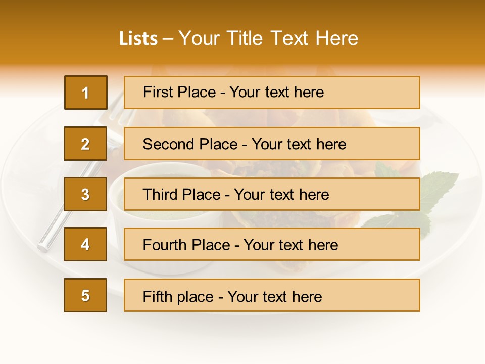 Appetizer India Snack PowerPoint Template